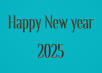 happy new year 2025 greeting card design, background, with gold text, banner, poster, web, calendar, social media post