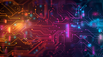 Fototapeta premium Background of abstract technologies