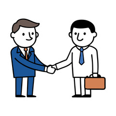 Fototapeta premium business people shaking hands