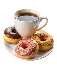 Donuts and Coffee for Perfect Relaxation