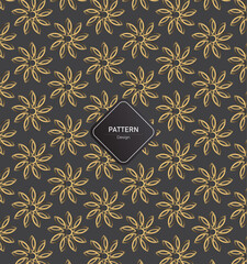 Luxury nature leaves pattern design, Golden banana leaf 