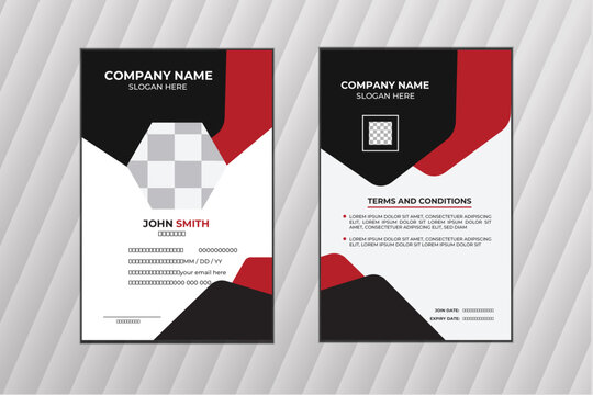 modern id card template
