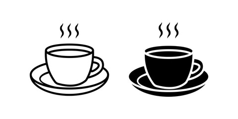 Coffee icon set. Coffee cup sign. for mobile concept and web design. vector illustration on white background