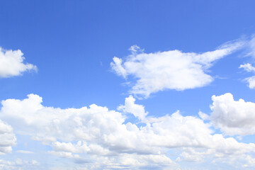 Fototapeta premium blue sky with white clouds