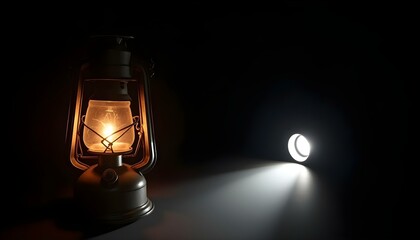 lantern in the night