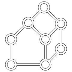 Structure icon in line style