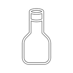 Bottle icon in line style