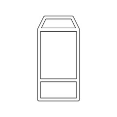 Box icon in line style