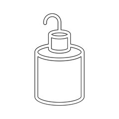Bottle icon in line style