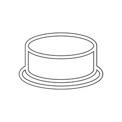 Packaging icon in line style