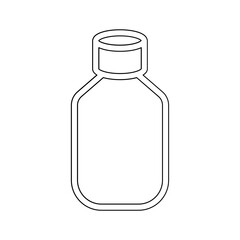 Bottle icon in line style