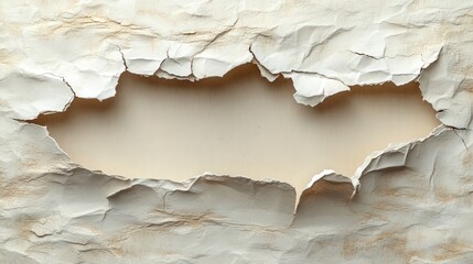 Textured Background with Torn Paper Effect Revealing Blank Space Ideal for Graphic Design, Presentation, or Artistic Displays of Creativity and Imagination