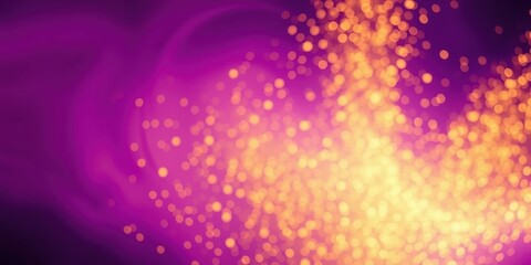Obraz premium Abstract Purple and Gold Bokeh Background With Soft Light And Blurred Circles