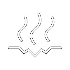 Obraz premium Corrode icon in line style