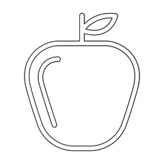 Apple icon in line style