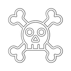 Hacking icon in line style