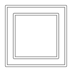 Fototapeta premium Steel pipe icon in line style
