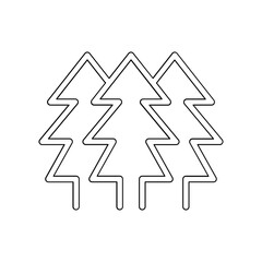 Forest icon in line style