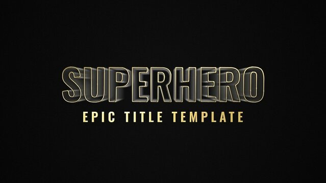 Epic Superhero Shining Title Intro