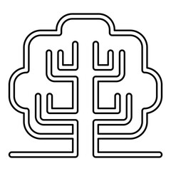 Tree icon in line style