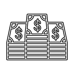 Fund icon in line style