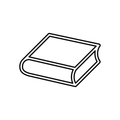 Book icon in line style