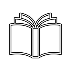 Book icon in line style
