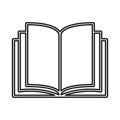Book icon in line style