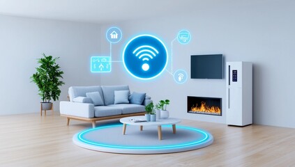 AI in smart homes integrates various connected devices and appliances, embodying the Internet of Things concept.