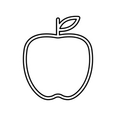 Apple icon in line style
