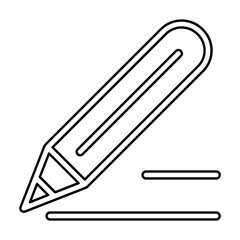 Obraz premium Text icon in line style