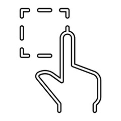 Selection icon in line style