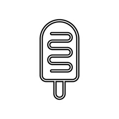Ice cream icon in line style