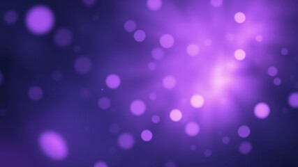 Abstract Purple Bokeh Background with Soft, Blurred Circles of Light, Creating a Dreamy and Magical Atmosphere