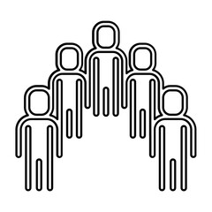 Team icon in line style