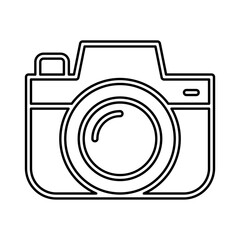 Camera icon in line style