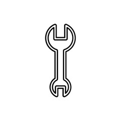 Wrench icon in line style