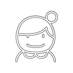 Farmer icon in line style