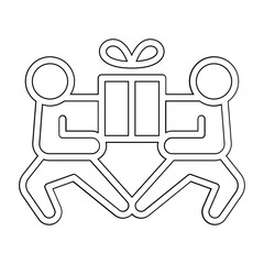 Fight over icon in line style