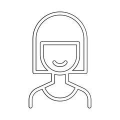 Mother icon in line style