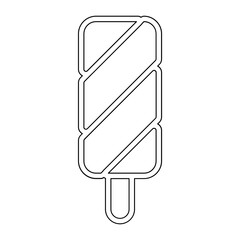 Ice cream icon in line style