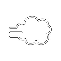 Wind icon in line style
