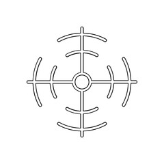 Target, aim icon in line style
