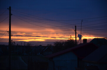cloudy sunset