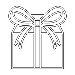 Gift icon in line style