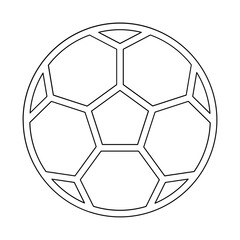 Fototapeta premium Football icon in line style