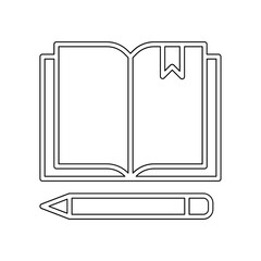 Stationery icon in line style