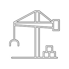 Logistics icon in line style