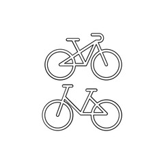 Fototapeta premium Bicycle icon in line style