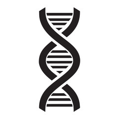 Tech-Inspired DNA Silhouette Logo for Scientific Branding